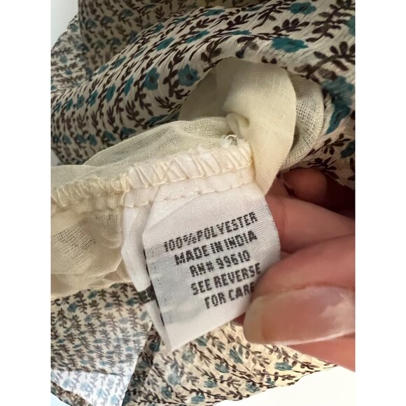 Tramp Womens Smocked Strapless Floral Print S - Picture 4 of 7